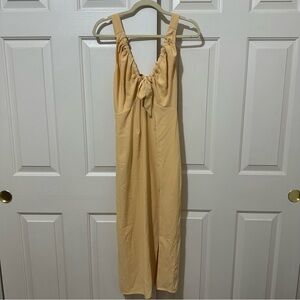 Abercrombie Fitch Cinch Neck Midi Dress Small Spring Easter Summer Vacation EUC